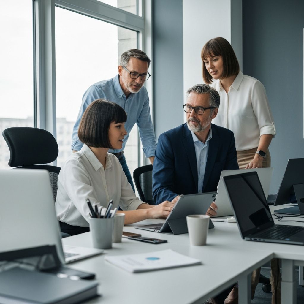 Equipo profesional en oficina